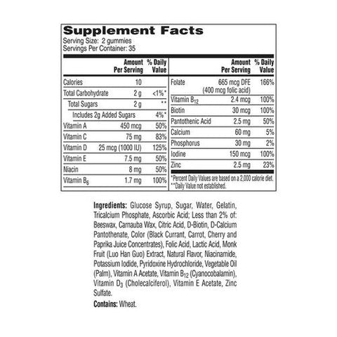 One A Day, Women'S Vitacraves Multivitamin, 70 Gummies