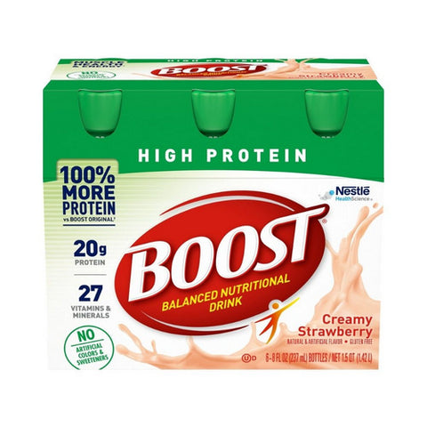 High Protein Drink Creamy Strawberry 8 Oz by Nestle Healthcare Nutrition