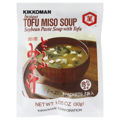 Kikkoman, Instant Tofu Miso Soup Mix, 1.05 Oz(Case Of 12) Kikkoman