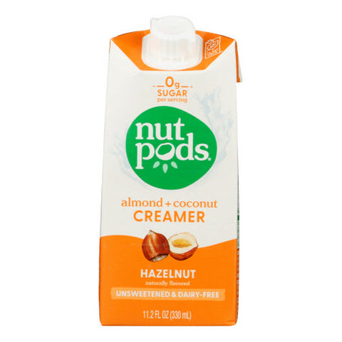 Nutpods, Unswee Tened Hazelnut DairyFree Creamer, 11.2 Oz(Case Of 12)