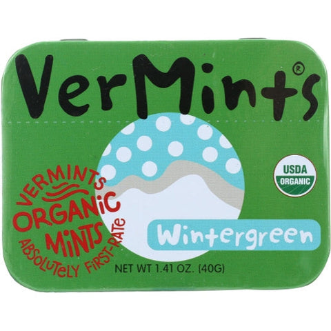 Vermints, Candy Wintergreen Org, 1.41 Oz(Case Of 6) Vermints