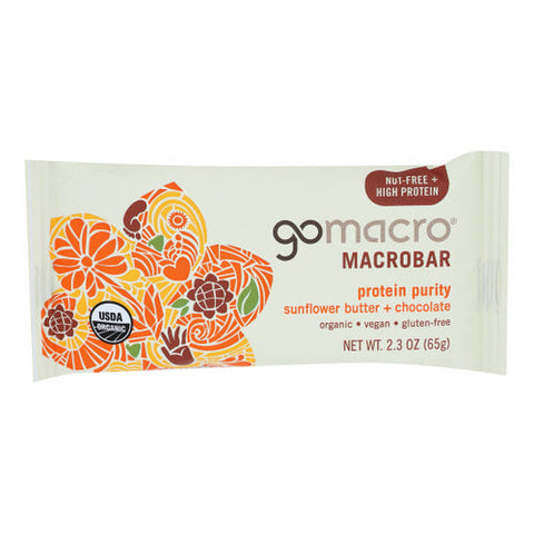 Gomacro, Sunflower Butter And Chocolate Chip, 2.3 Oz(Case Of 12)