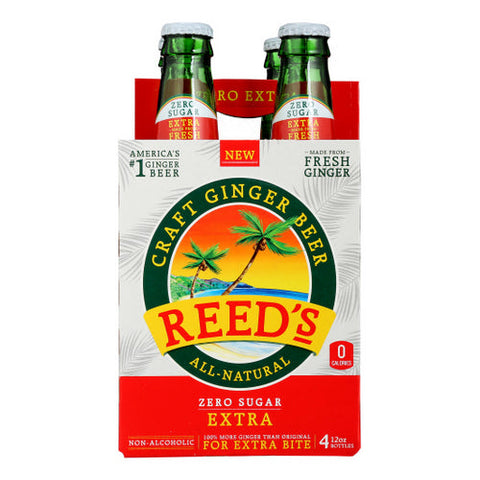 Reeds, Soda 4Pk Xtra Gngr Beer, Case of 6 X 48 Oz Reeds