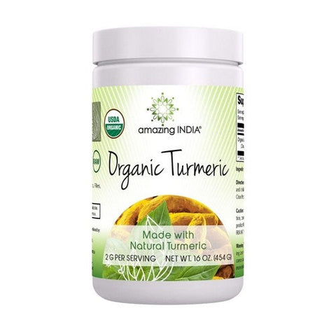 Amazing Nutrition, Amazing India Organic Turmeric Powder, 16 Oz Amazing Nutrition