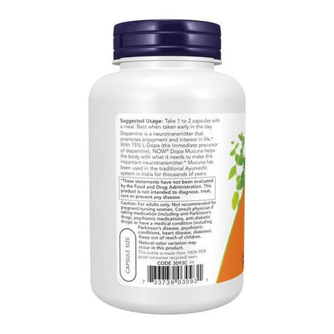 Now Foods, Dopa Mucuna, 180 Veg Caps Now Foods