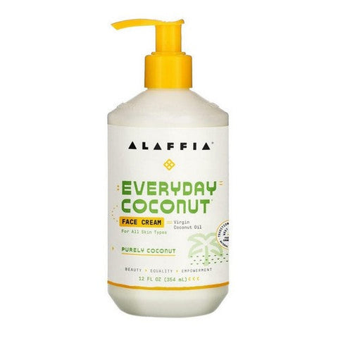 Alaffia, Everyday Coconut Face Cream Purely, 12 Oz Alaffia