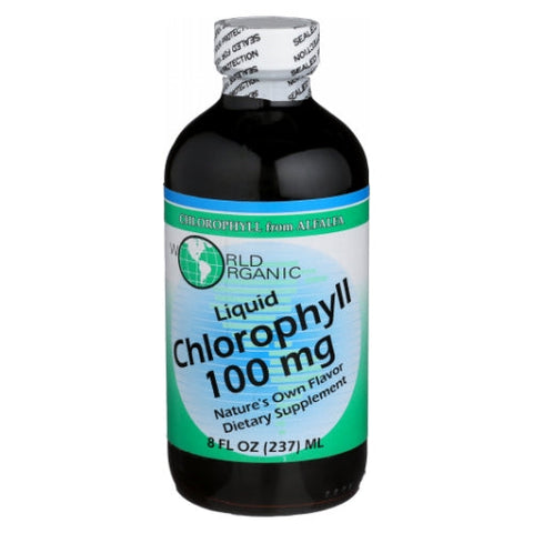 World Organics, Chlorophyll, 100 mg, Liquid 8 FL Oz World Organics