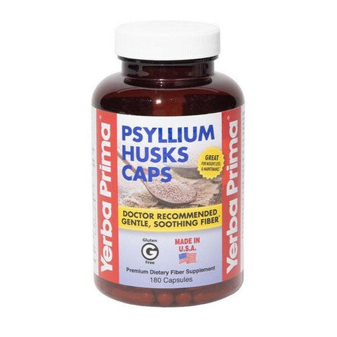 Yerba Prima, Psyllium Husks, 180 Caps Yerba Prima