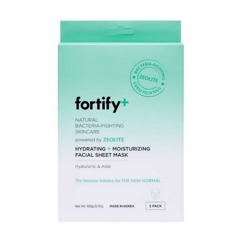 Fortify, Natural Germ Fighting Skincare Hydrating And Protecting Facial Sheet Mask, 5 Packets Fortify