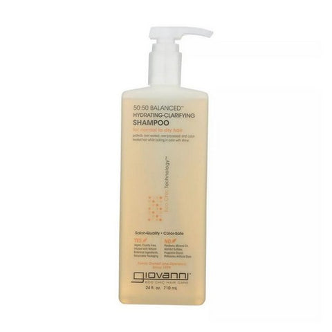 Giovanni Cosmetics, 50:50 Balanced Hydrating And Clarifying Shampoo, 24 Fl Oz