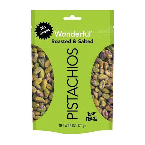 Wonderful Pistachios, Pistachios Kernels Roasted & Salted, 6 Oz