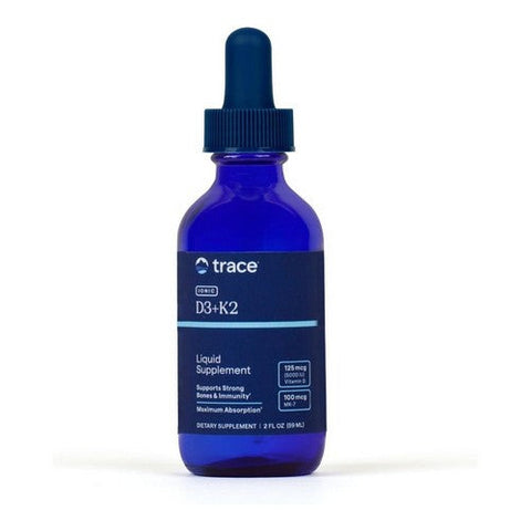 Trace Minerals, Liquid Ionic D3 & K2, 125 mcg, 2 Oz Trace Minerals