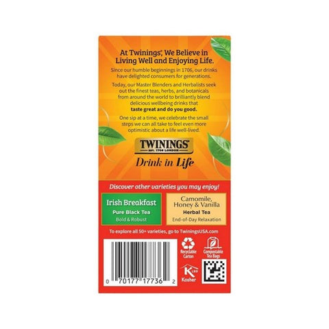 Twinings Tea, English Breakfast Tea Extra Strong, 20 Bags (Case of 6) Twinings Tea