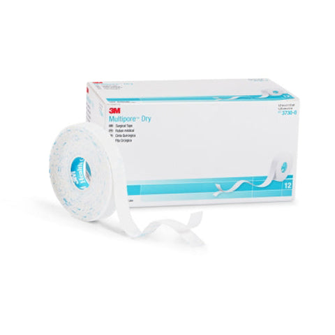 3M, Multipore Dry Dressing Retention Tape with Liner 1/2 Inch x 5-1/2 Yard White, 1 Roll