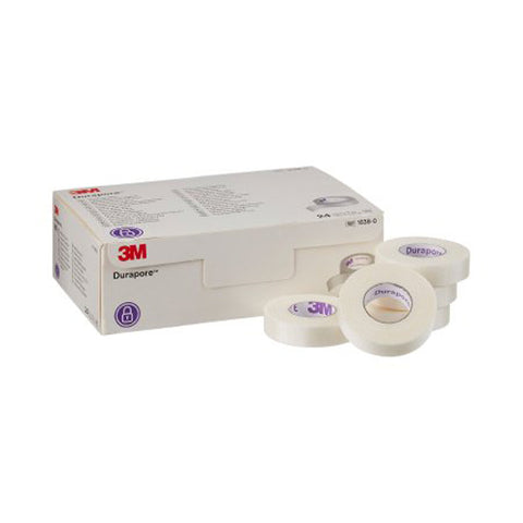 3M, Durapore Silk-Like Cloth Medical Tape 1/2 Inch x 10 Yard White, 1 Roll