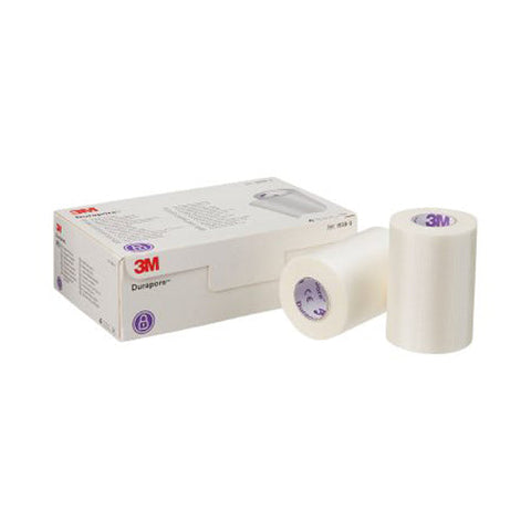 3M, Durapore Silk-Like Cloth Medical Tape 3 Inch x 10 Yard White, Box Of 4