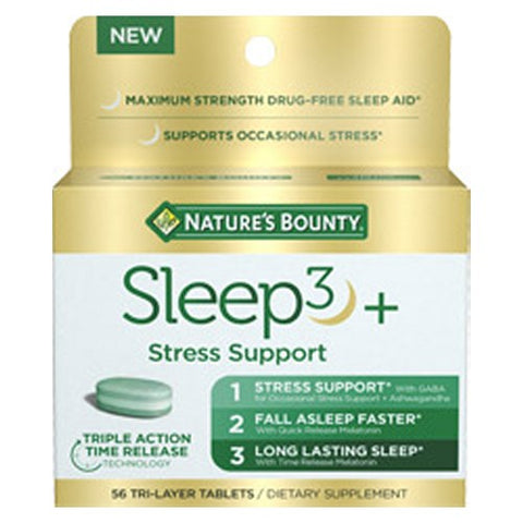 Sleep3 + Stress Support 56 Count by Nature's Bounty