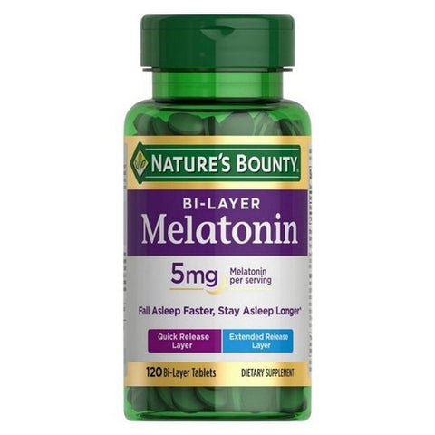 Bi Layer Melatonin 120 Count by Nature's Bounty
