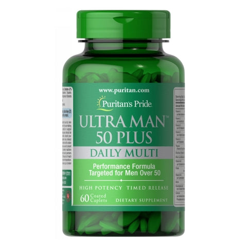 Ultra Man 50 Plus 60 Caplets by Puritan's Pride