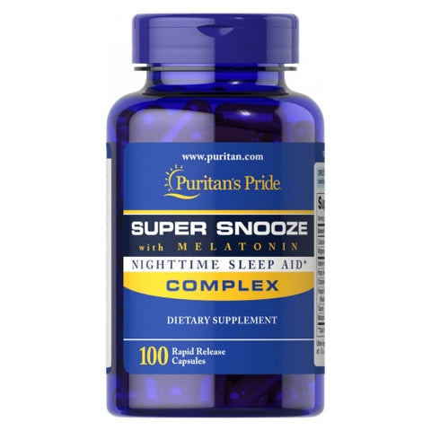 Super Snooze with Melatonin 120 Caplets by Puritan's Pride