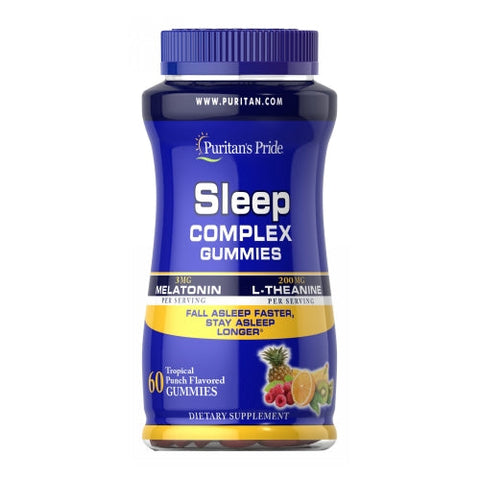 Sleep Complex Gummy with Melatonin & L-Theanine 30 Softgels by Puritan's Pride