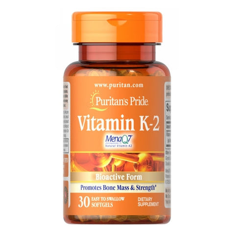 Puritan's Pride, Vitamin K-2 (MenaQ7), 50 mcg, 30 Softgels Puritan's Pride