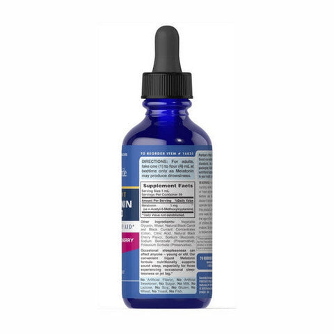 Puritan's Pride, Melatonin Liquid Natural Black Cherry Flavor, 1 Mg, 2 Oz Puritan's Pride