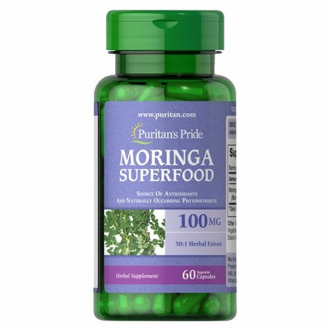 Puritan's Pride, Moringa, 100 gm, 60 Vegi Caps Puritan's Pride