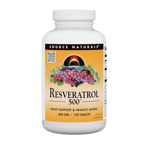 Source Naturals, Resveratrol, 500 mg, 120 Tabs Source Naturals