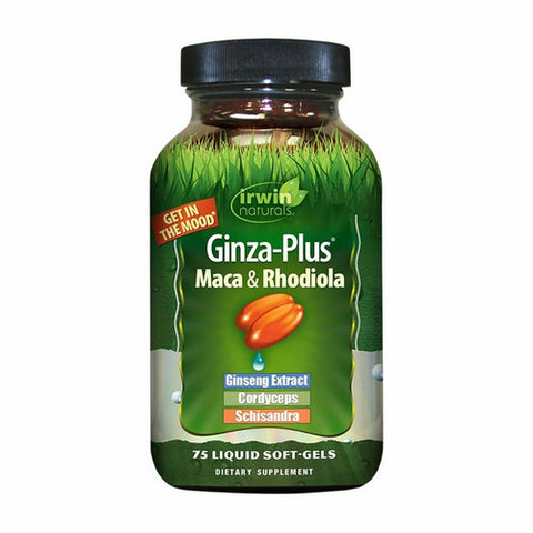Ginza-Plus Maca & Rhodiola 75 Softgels by Irwin Naturals