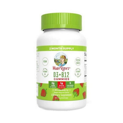 D3 plus B12 Gummies 60 Count by MaryRuth's
