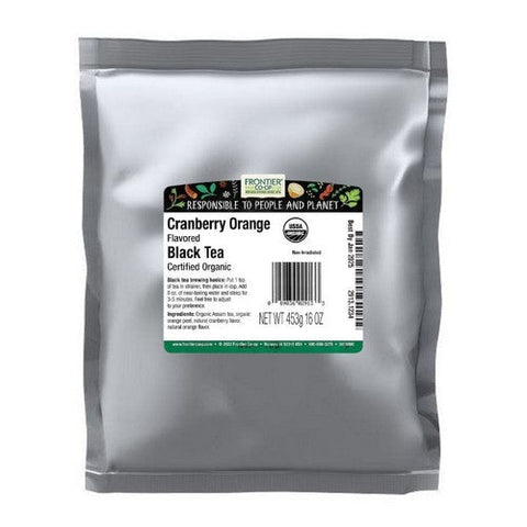 Frontier Coop, Organic Cranberry Orange Flavored Black Tea, 1 Lb