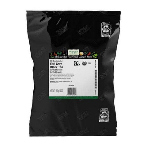 Frontier Coop, Organic CO2 Decaffeinated Earl Grey Black Tea, 1 Lb