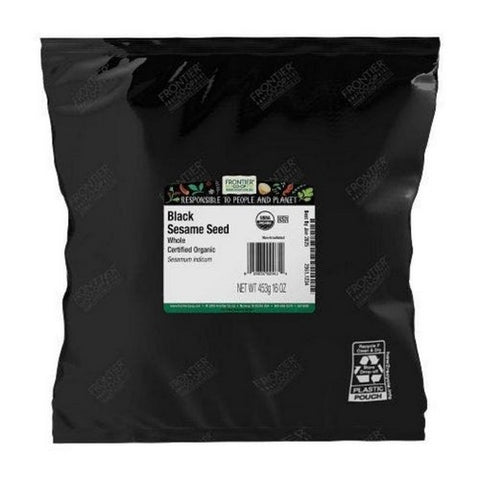 Frontier Coop, Organic Black Sesame Seed, 1 Lb