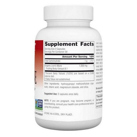 Planetary Herbals, Lion's Mane, 500 mg, 60 VegCaps Planetary Herbals