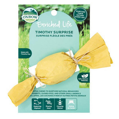 Oxbow Animal Health, Enriched Life Timothy Surprise Small Animal Toy, 1 Count Oxbow Animal Health
