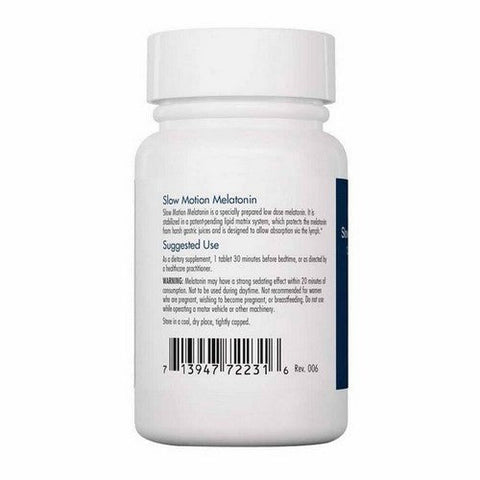 Nutricology/ Allergy Research Group, Slow Motion Melatonin In Lipid Matrix, 1.2 Mg, 60 Tabs Nutricology/ Allergy Research Group