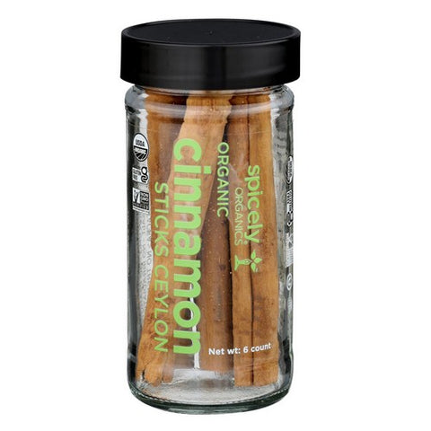 Spicely Organics, Organic Cinnamon Sticks, 6 Oz (Case Of 3) Spicely Organics