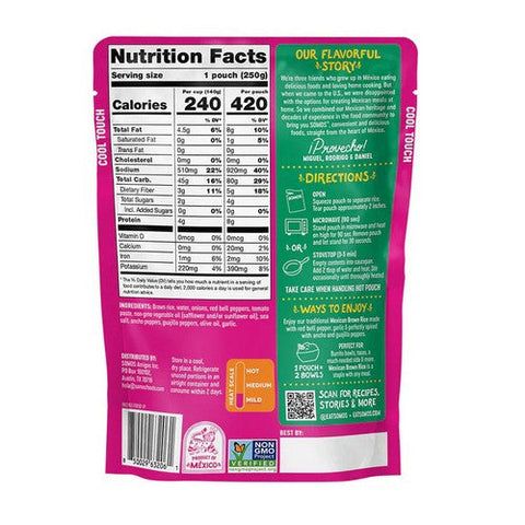 Somos, Mexican Brown Rice Ready To Eat, 8.8 Oz (Case Of 6)