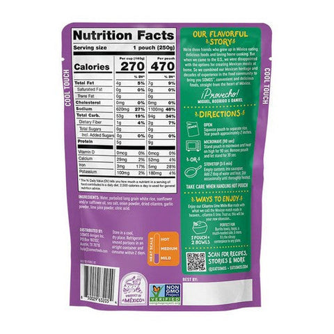 Somos, Cilantro Lime White Rice, 8.8 Oz (Case Of 6)