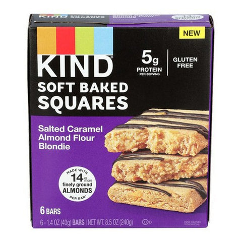 Soft Baked Squares Salted Caramel Almond Flour Blondie 8.5 Oz (Case Of 8) by Kind
