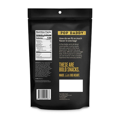 Pop Daddy Snacks, Yellow Mustard Pretzels, 7.5 Oz(Case Of 12)