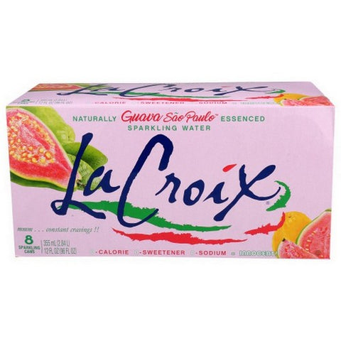 La Croix, Sparkling Water Guava Sao Paulo, 96 Oz (Case Of 3) La Croix