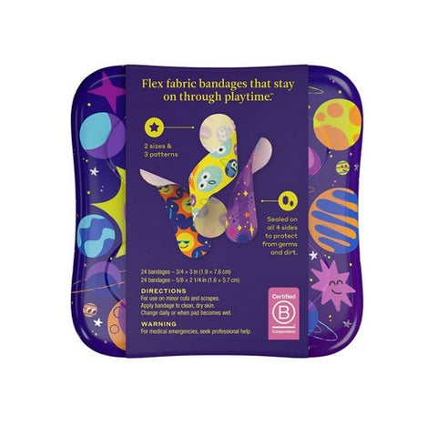 Welly, Flex Fabric Bandages Space, 48 Count