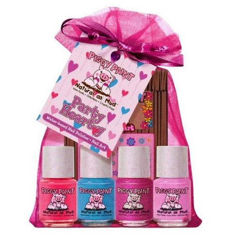 Piggy Paint, Party Heart Y Nail Polish Gift Set, 1 Count Piggy Paint