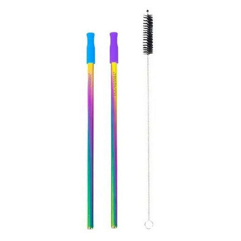 EcoVessel, Rainbow Straw Set, 2 Count EcoVessel