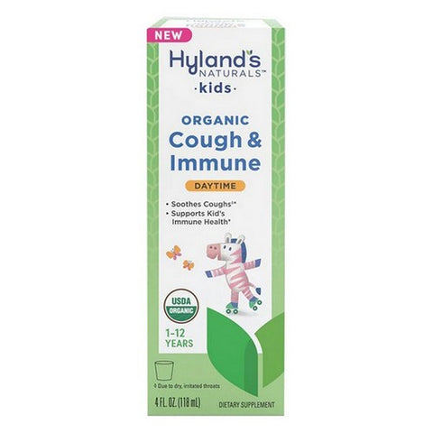 Kids Daytime Organic Cough Syrup And Immune Support 4 Oz by Hylands