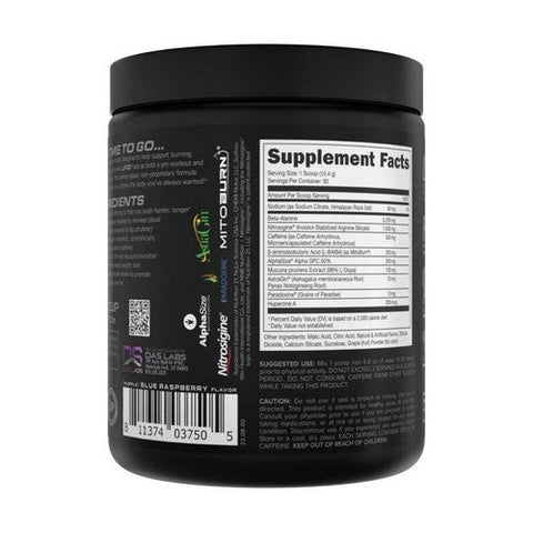 Bucked Up, LFG Burn Razzle Dazzle Purple Blue Raspberry, 10.5 Oz Bucked Up