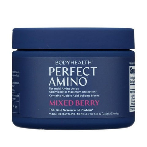 Perfect Amino Powder Mixed Berry 4.64 Oz by Bodyhealth
