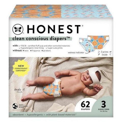 The Honest Company, Orange You Cute Plus Feelin Nauti, 62 Count The Honest Company